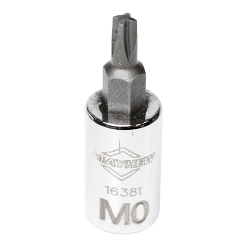 16028 Insert Socket Bit Set, Chrome 6-Piece Mortorq