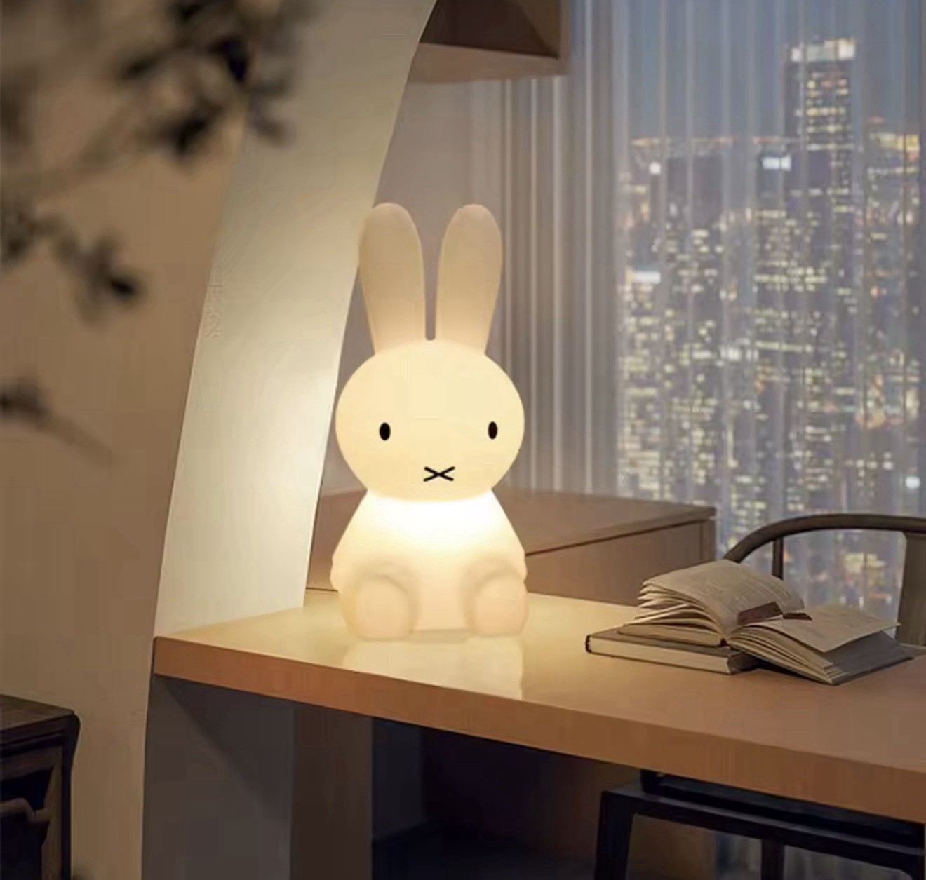Miffy Lamp Night Light 28cm Kawaii Home Decor Desk