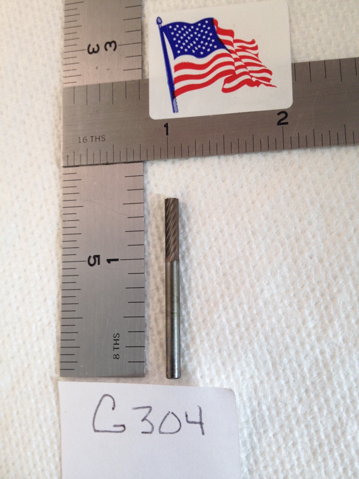 1 NEW FALCON / SGS 1/8" SHANK CARBIDE BURR SA-43 SINGLE CUT. CYLINDER (G304)