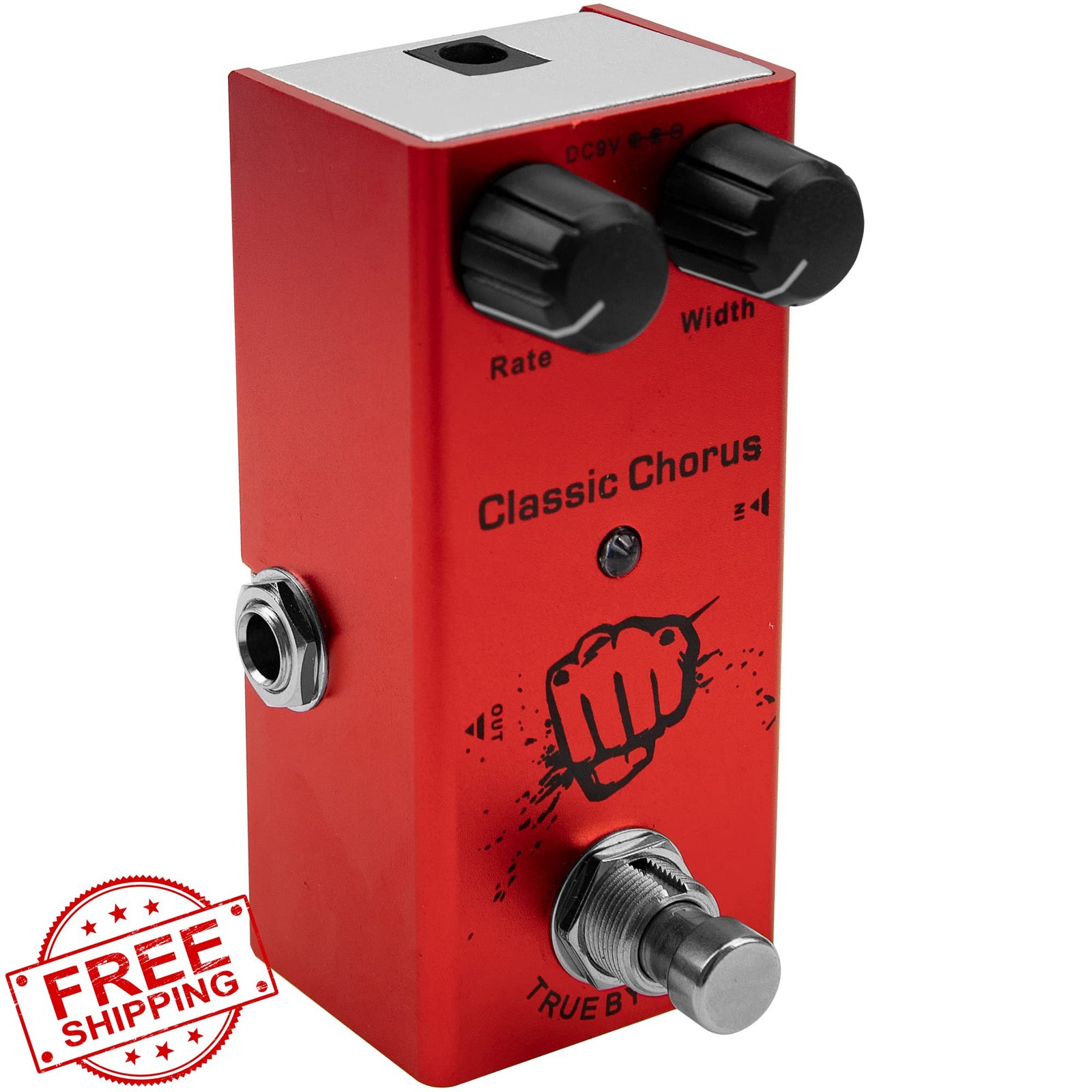 Yootones Chorus Guitar Effects Pedal Metal Shell True Bypass