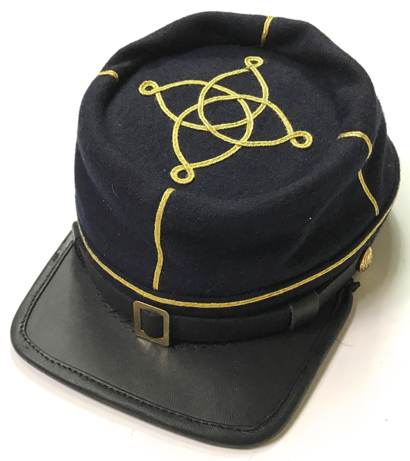 CIVIL WAR US UNION LIEUTENANT OFFICER WOOL KEPI FORAGE CAP HAT-MEDIUM