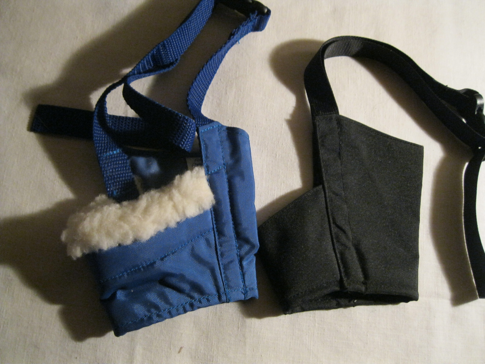 2 Large  Dog Muzzles 7.5" 8" Circumference Snout No Frills & Cozy Adjustable