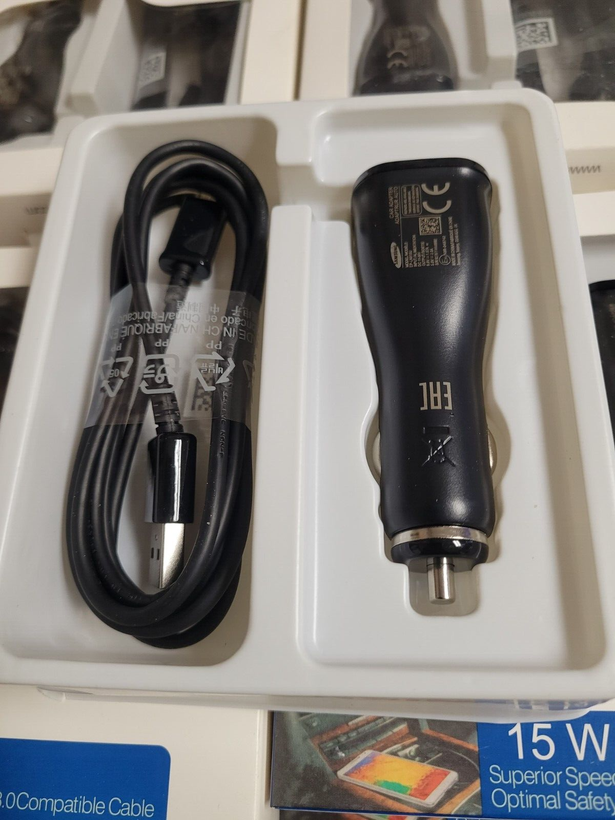 Samsung Car Adapter Charger Micro-USB 3.0 Compatible Cable (2017) New Boxed