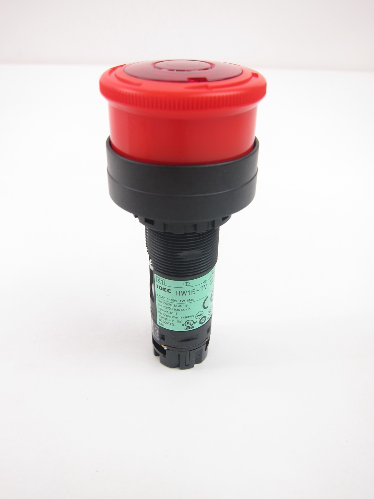 NEW Idec HW1E-TV4F11QD-R-24V Emergency Pushbutton Switch HW1ETV4F11QDR24V