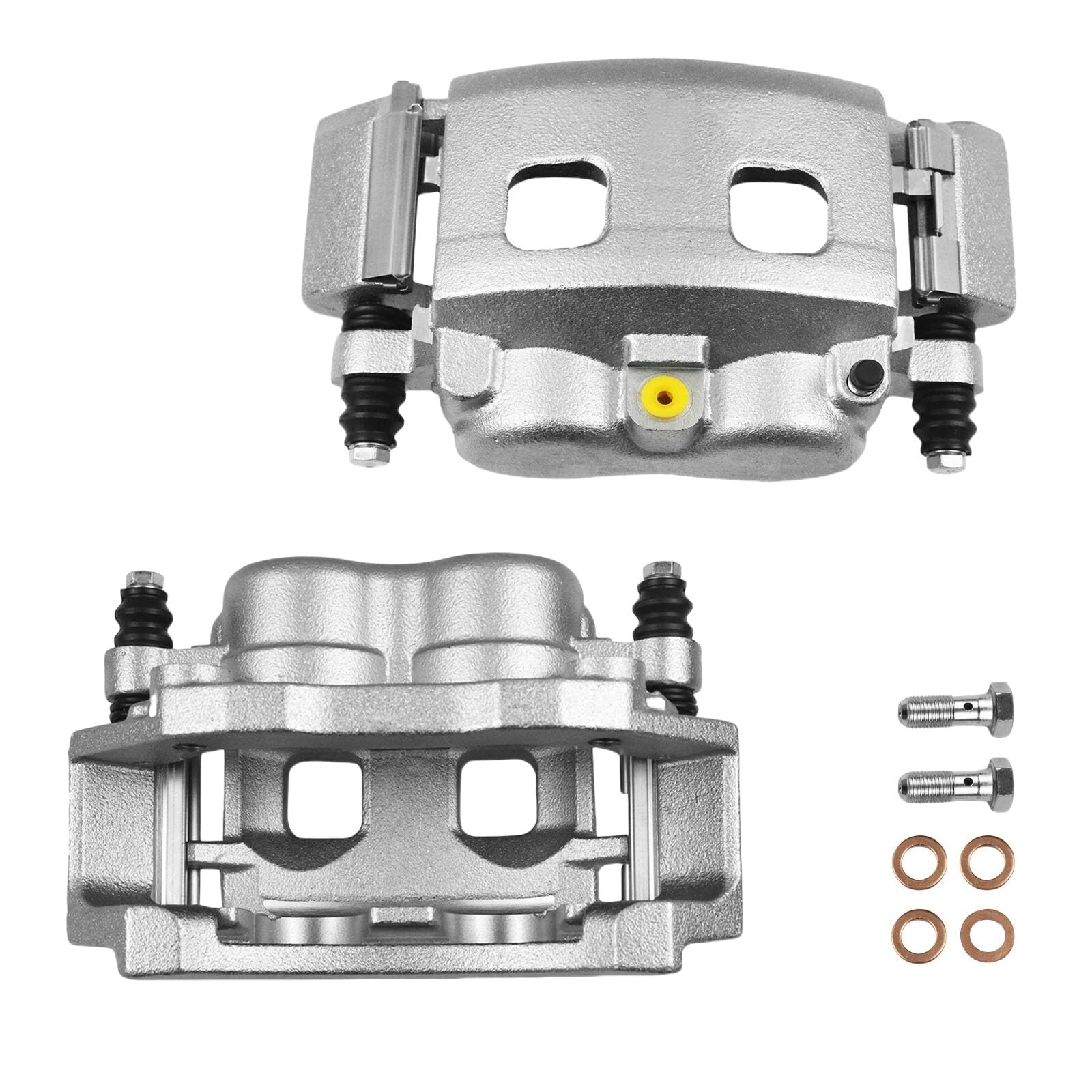 2x Front Caliper w/Bracket Dodge Ram 1500 00-01 3.9/5.2/5.9 RWD 18-B4763A/B4762A