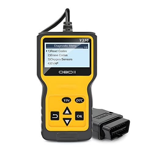 OBD2 Scanner Code Reader for Car Check Engine, CAN Diagnostic Tool, Yellow