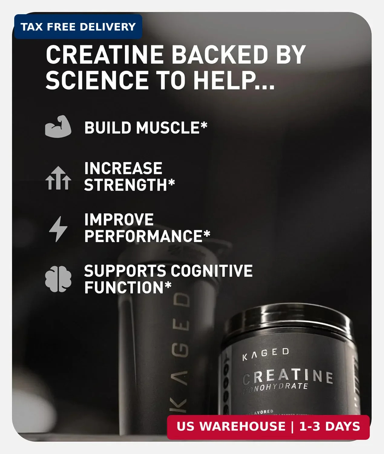 Creatine Monohydrate Micronized Powder | Unflavored | Muscle Building & Re