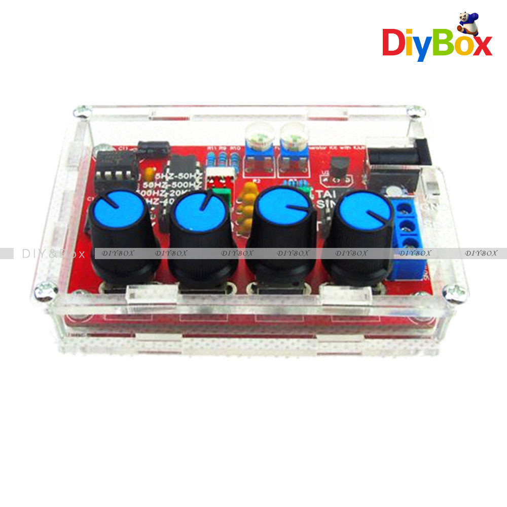 ICL8038 DIY DC 12V 5HZ~400KHZ Function Signal Generator Sine Triangle Sawtooth
