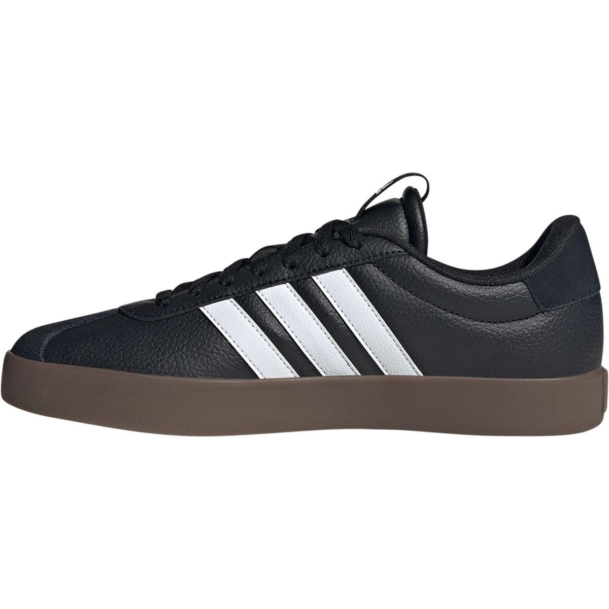 Adidas Mens VL Court 3 Sneaker Black White Gum Size 10.5 Skateboard Shoe New