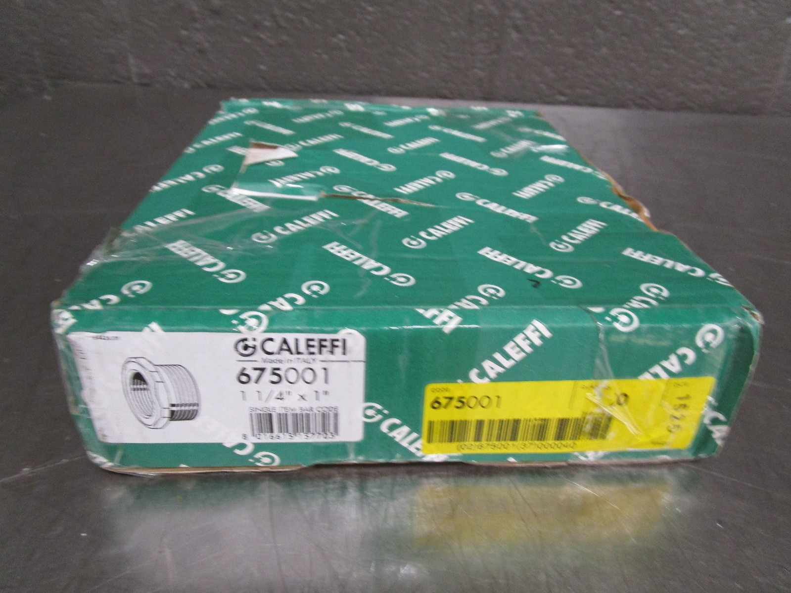 Lot of 40 New CALEFFI 675001 1-1/4"x1" male union thread bushing