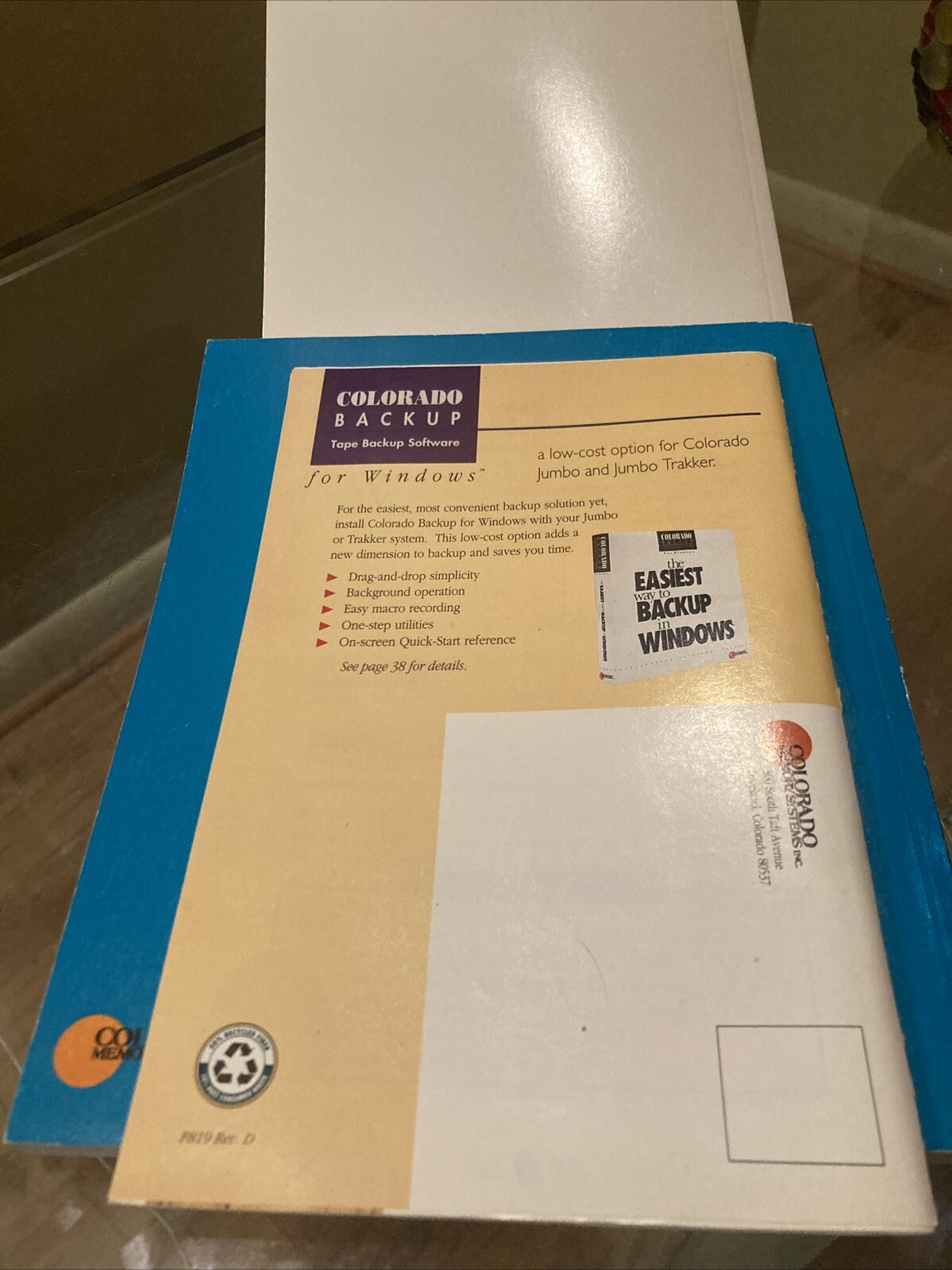 Colorado Backup Installation Guides, Colorado Memory Systems Hewlett-Packard