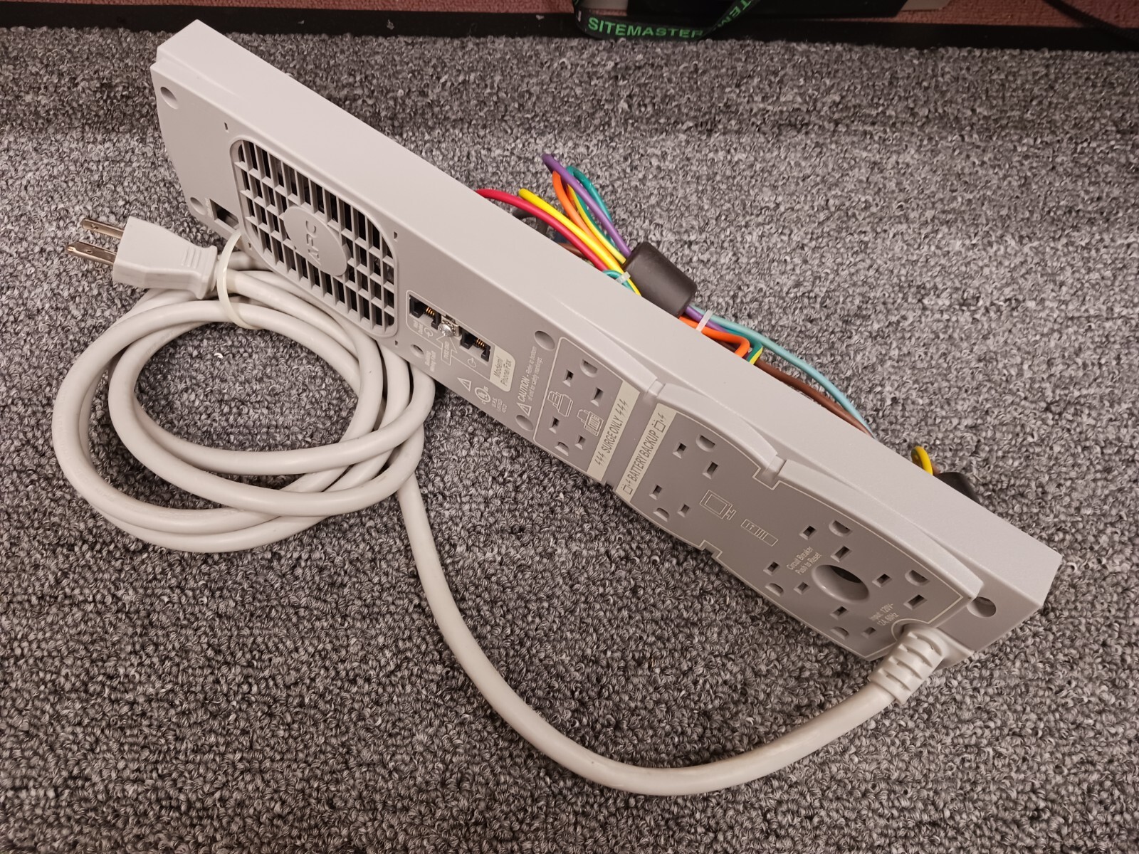 APC BACK-UPS UPS Rear Assembly Fan Outlets Cord Cables