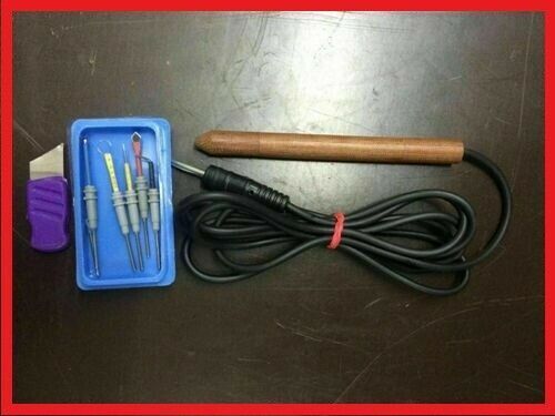 ELECTROSUR.GICAL CAUTERY UNIT WOODEN HANDLE WITH 1.4mm DIAMETER ELRCTRODES 786A+