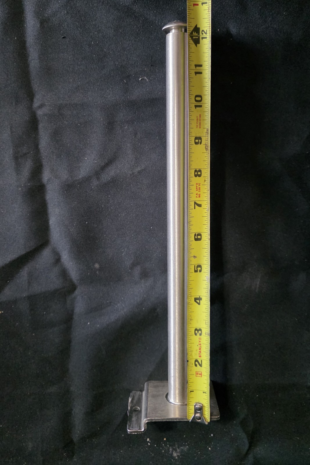 7 Slat wall Round Shelf Hanger Hooks Steel 12" Satin Chrome Finish