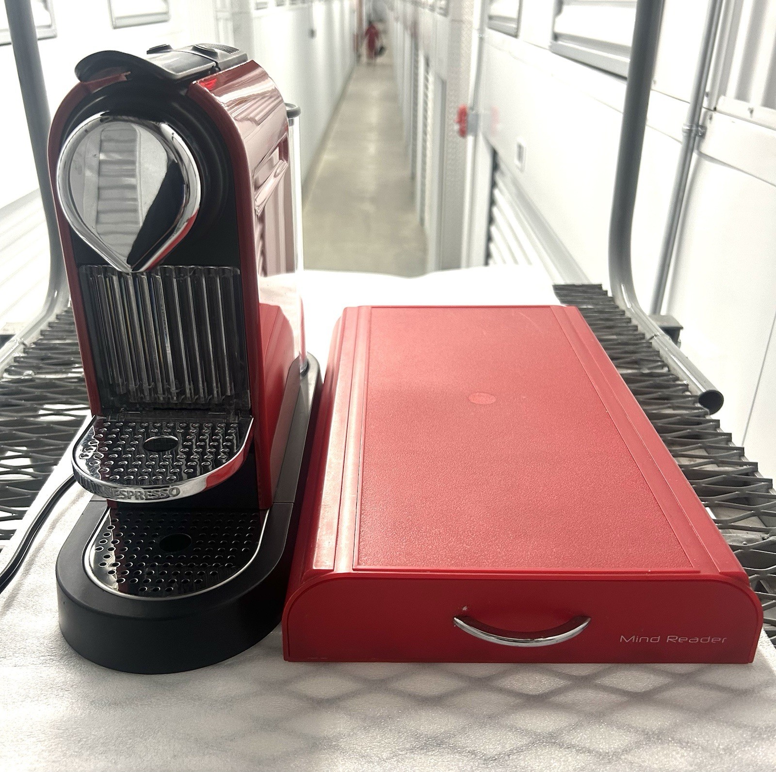 Nespresso CitiZ Espresso Machine Type C111 - Red With Pod Holder