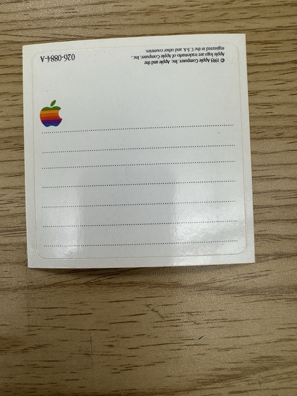 Vintage Apple Floppy Disc Sticker Macintosh 1993