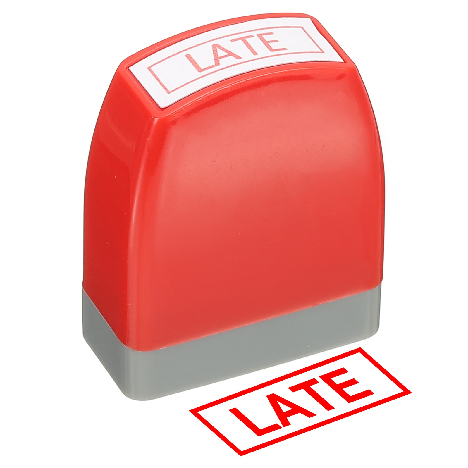 Late Notice Stamp, Office Stamp Pre Inked Stamp, Red