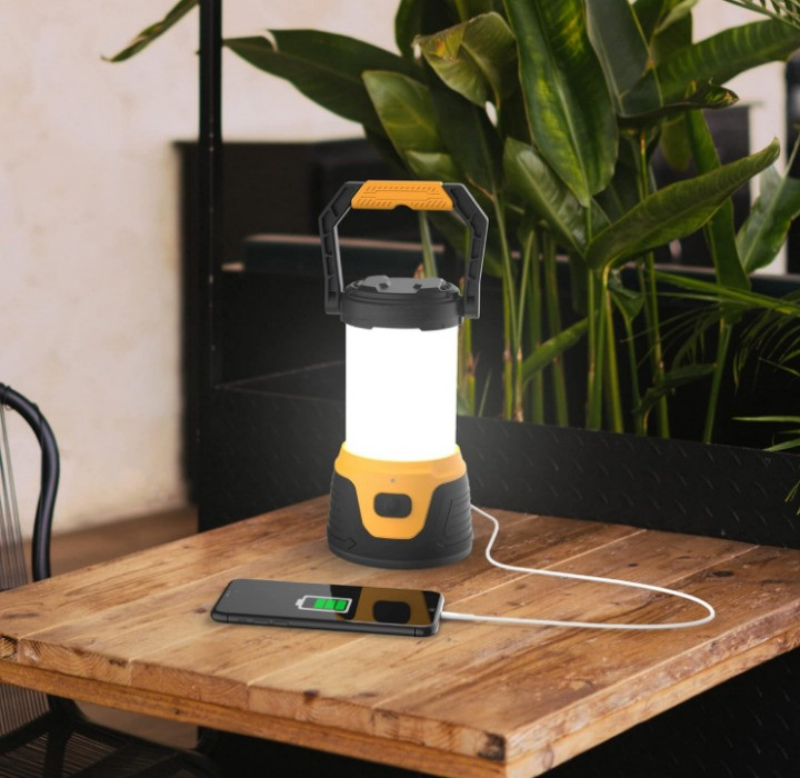 Linterna LED Recargable 1000LM con Power Bank 5 Modos para Camping y Emergencias