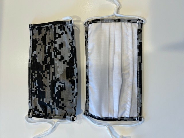 New cotton face mask masks black grey digital camouflage adjustable pocket