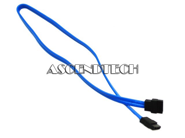 LOT OF 10 DELL 17" BLUE STRAIGHT TO STRAIGHT SATA HDD OPTICAL DATA CABLES D9231