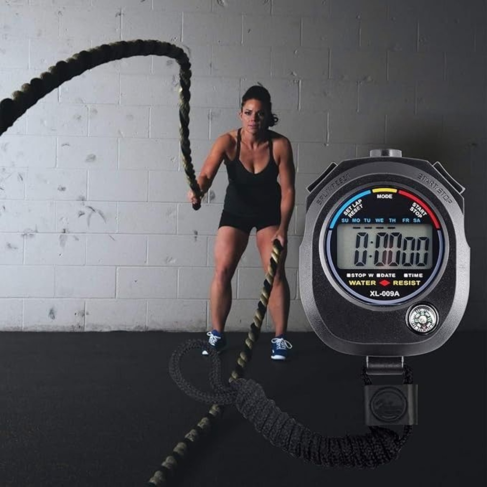 Multi-Function Electronic Digital Sport Stop Watch Timer Large Display & Compass