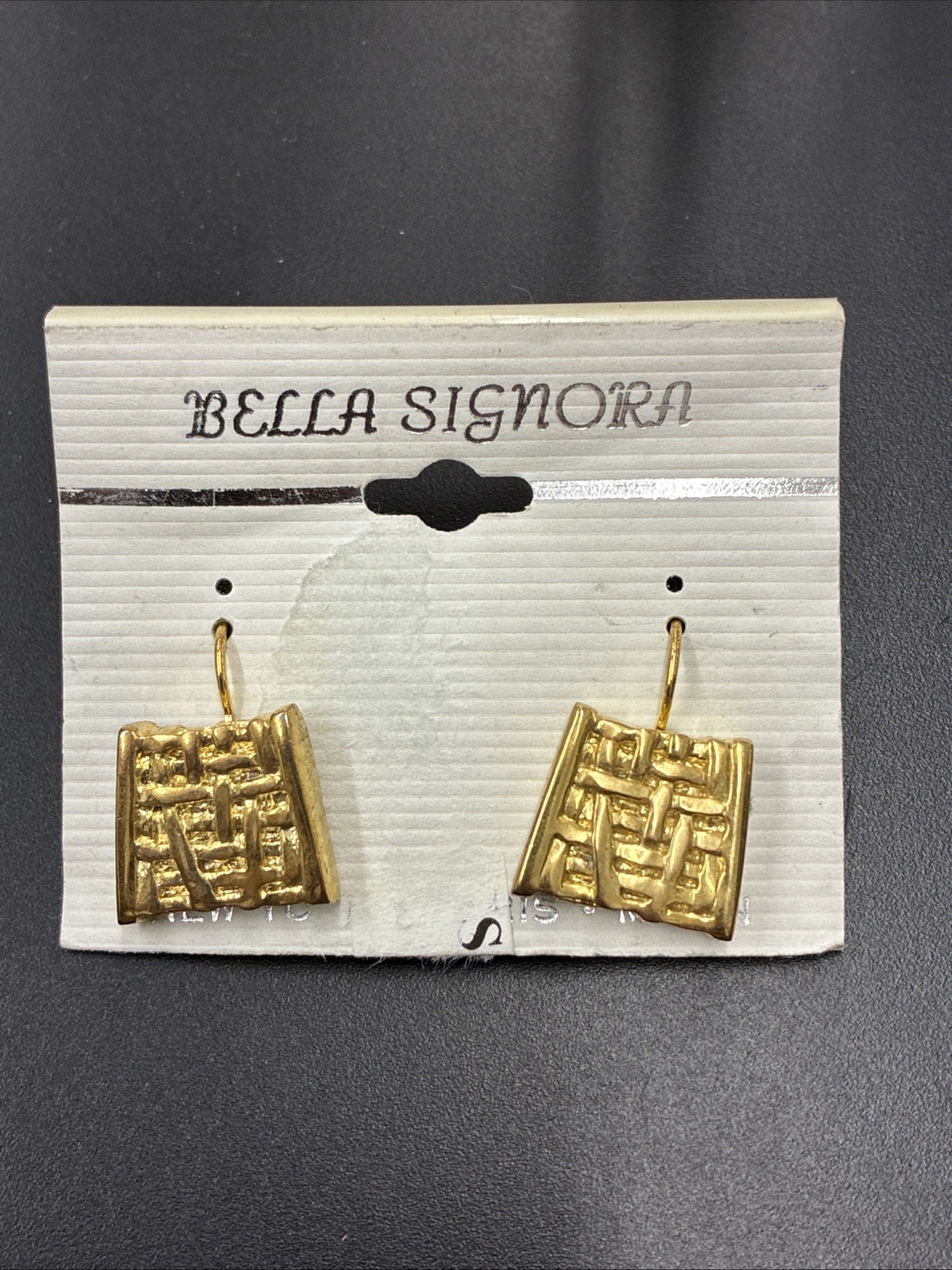 Bella Signora Oggi Gold Toned Clip Earrings W/ Tag
