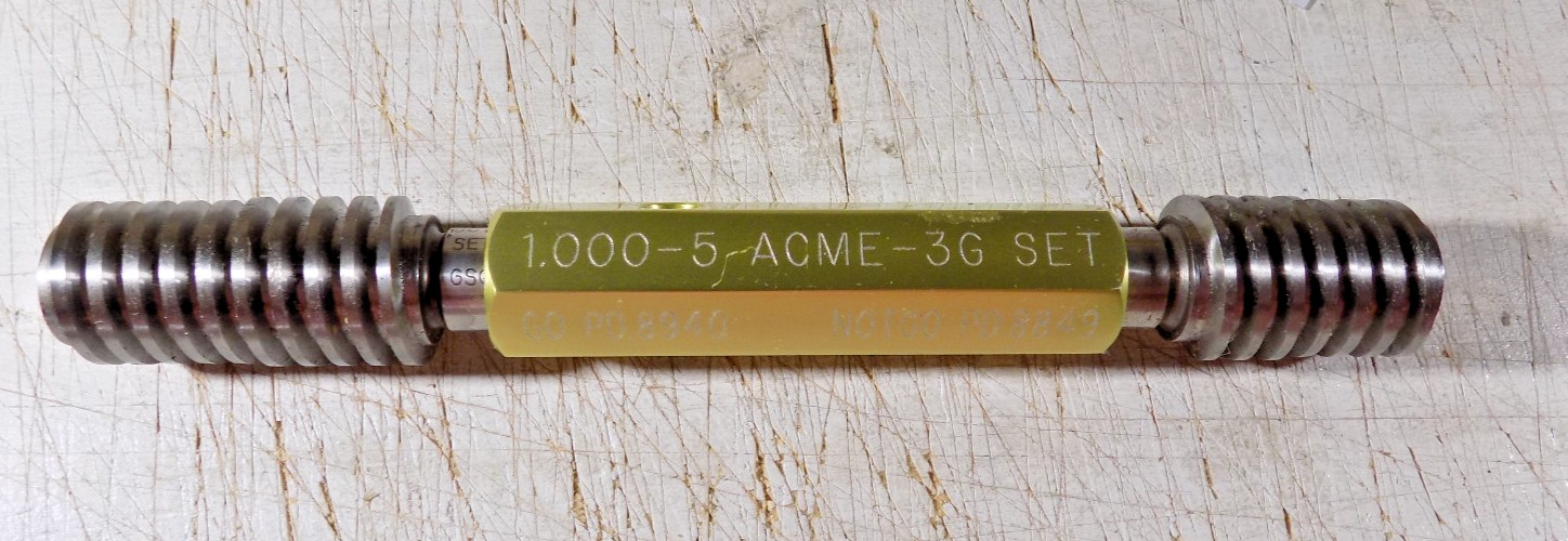 GSG  GO/NO GO Gauge 1.000 - 5 3G LH SET  GO PD .8940  NOT GO PD .8849
