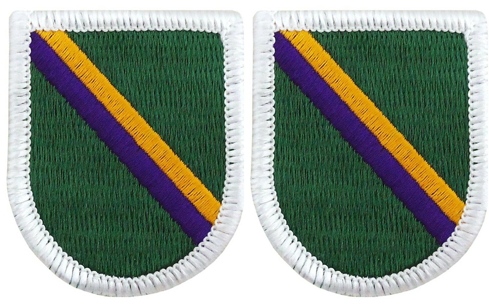 US Army Civil Affairs & Psy Ops Insignia Beret Multicolor Flash Patches - 2Pack