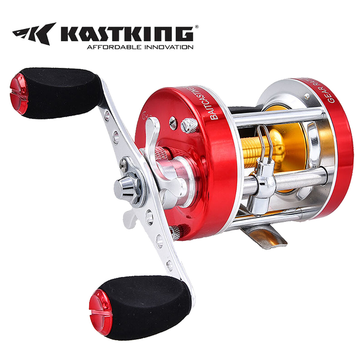 KastKing Rover 60L 7 BBs Saltwater Trolling Reel Round Reels 20LB Drag - Left