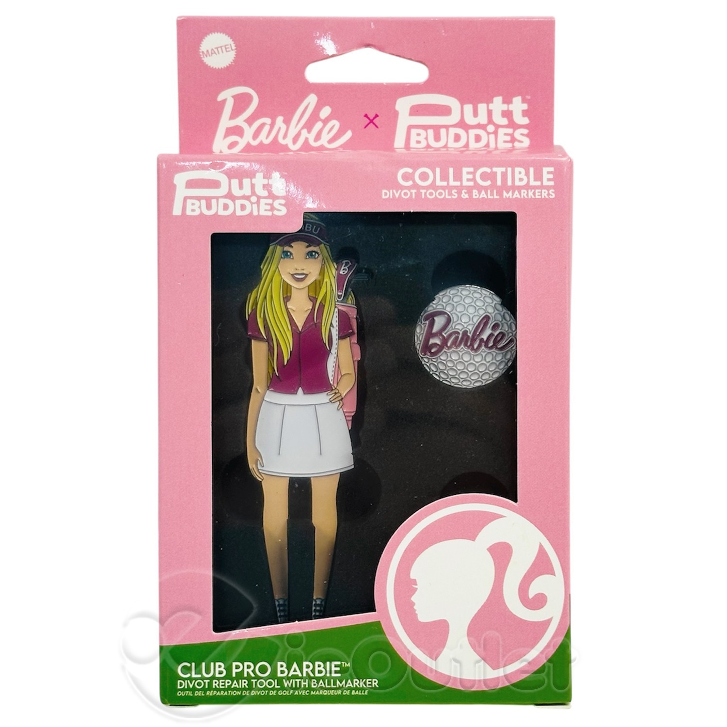Putt Buddies Collectible Divot Repair Tool & Golf Ball Marker - CLUB PRO BARBIE