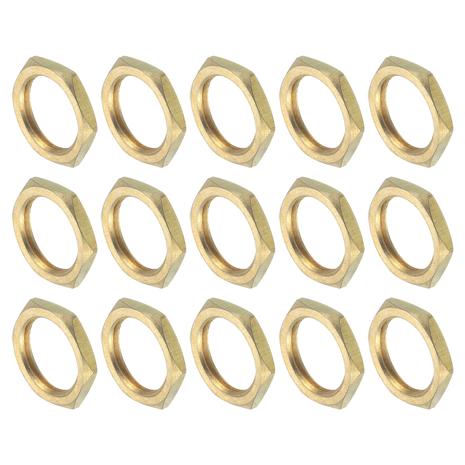 G1/4 Lock Nut, Hex Brass Female Locknut for Plumbing 18pcs