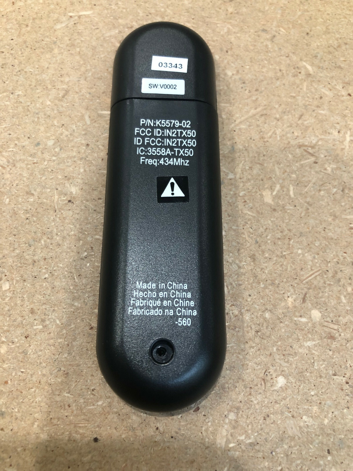 Hunter Geniune Replacement Handheld Ceiling Fan Remote Control Black K5579-02