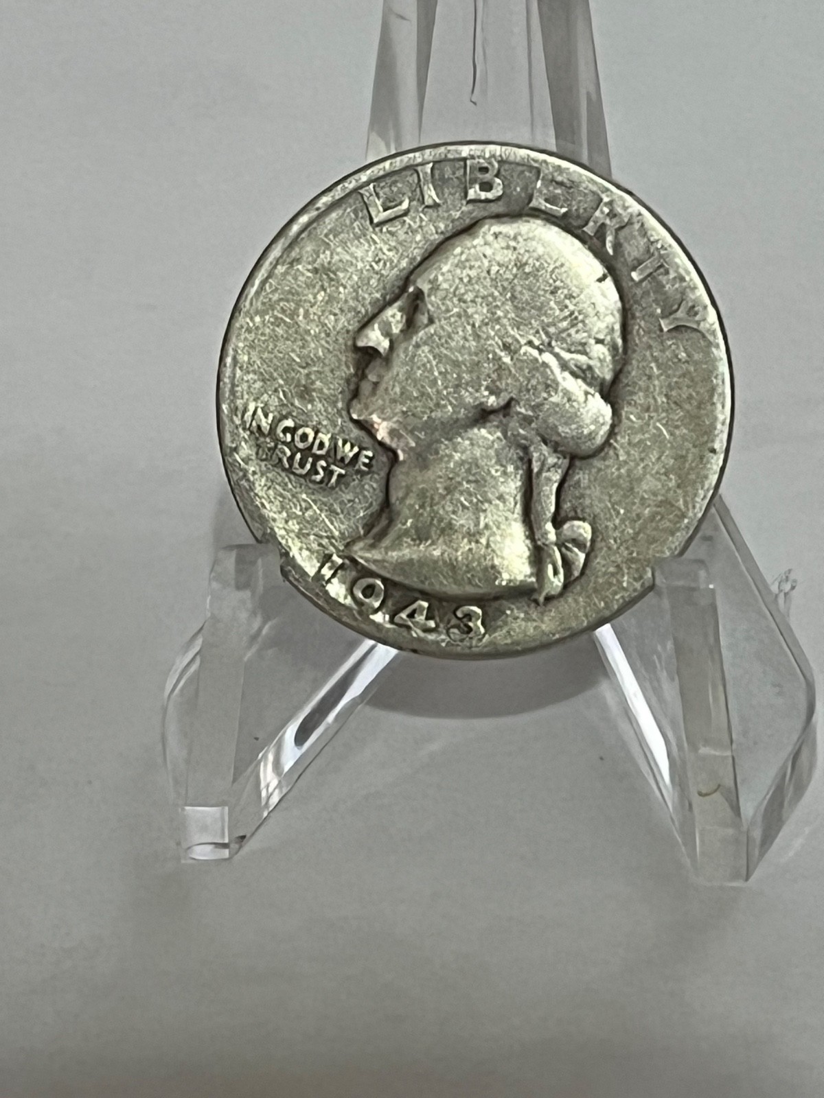 1943 Washington Silver Quarter 25c  Circulated # TB69