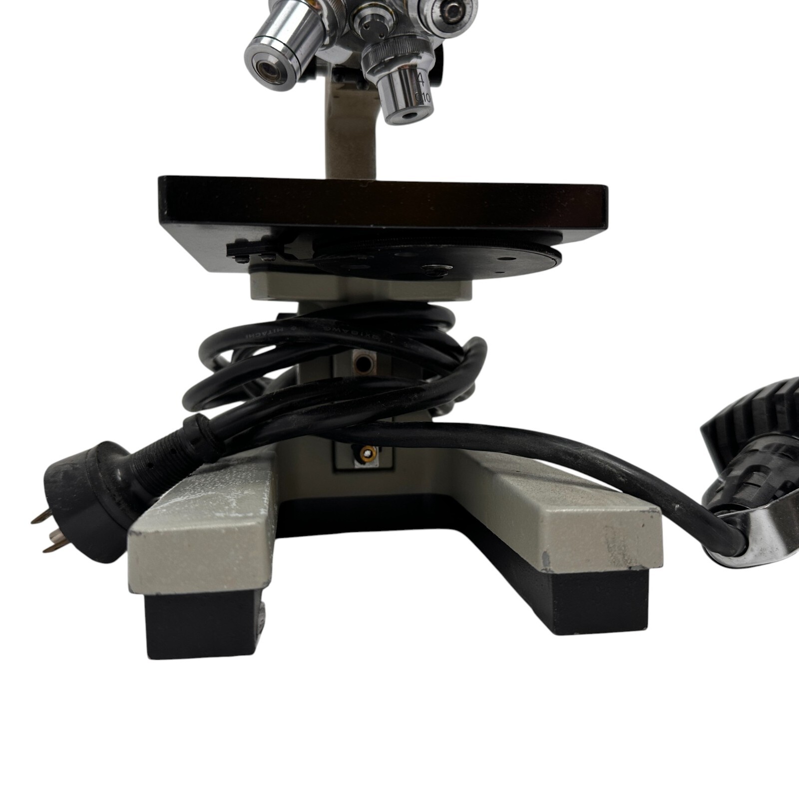 Bausch Lomb Monocular Microscope Japan 4x/10x/40x Objectives Lighted