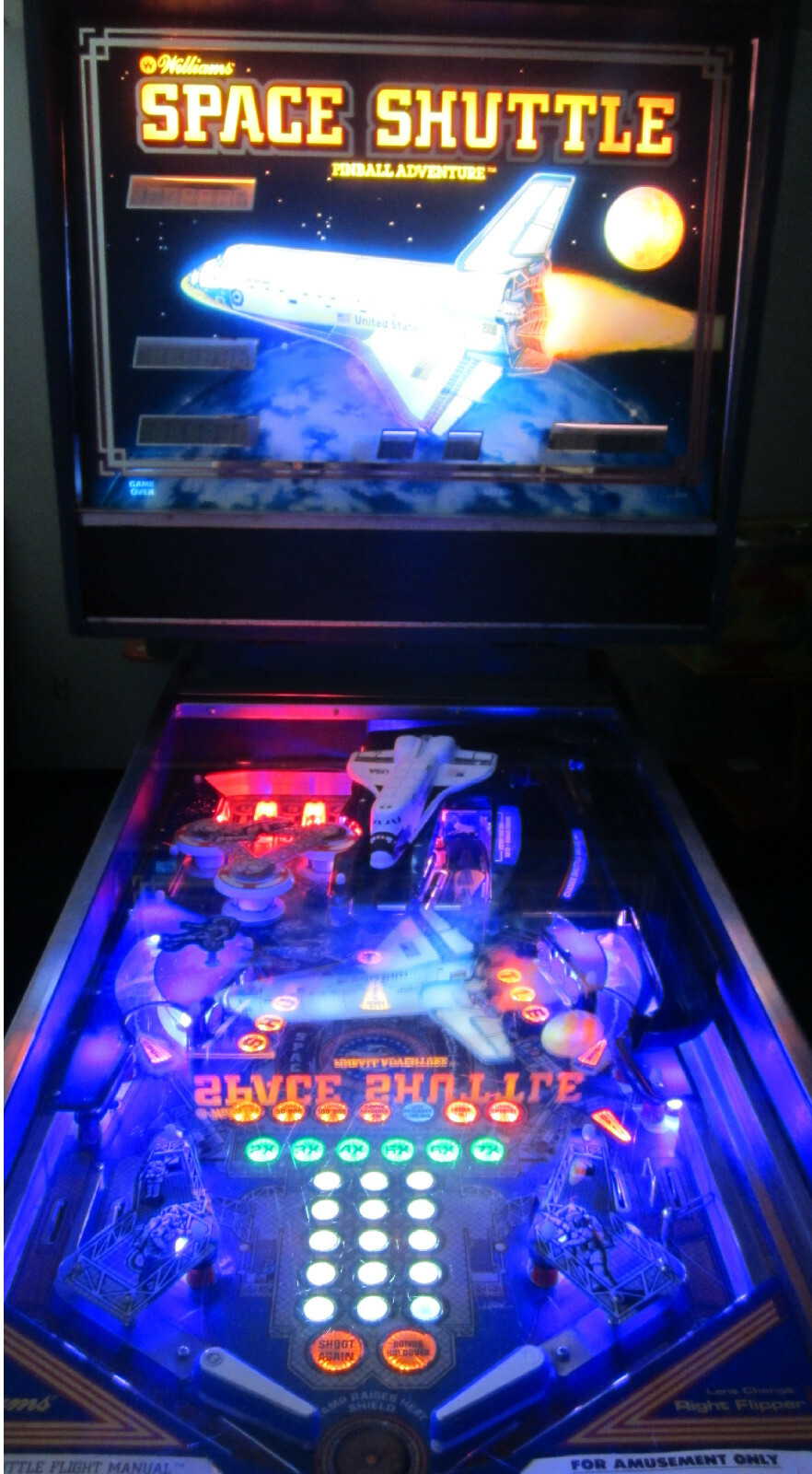 Space Shuttle - NON GHOSTING Lighting Kit custom SUPER BRIGHT PINBALL LED KIT