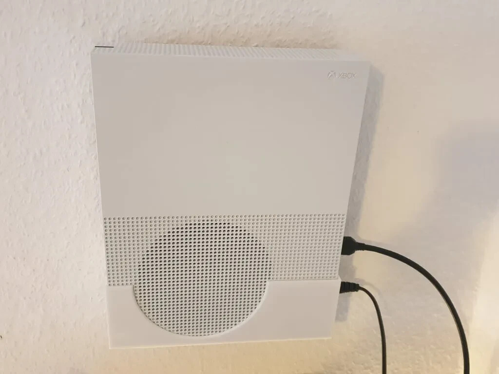 Microsoft Xbox One S Wall Mount Console Hanger System Stand Storage one piece