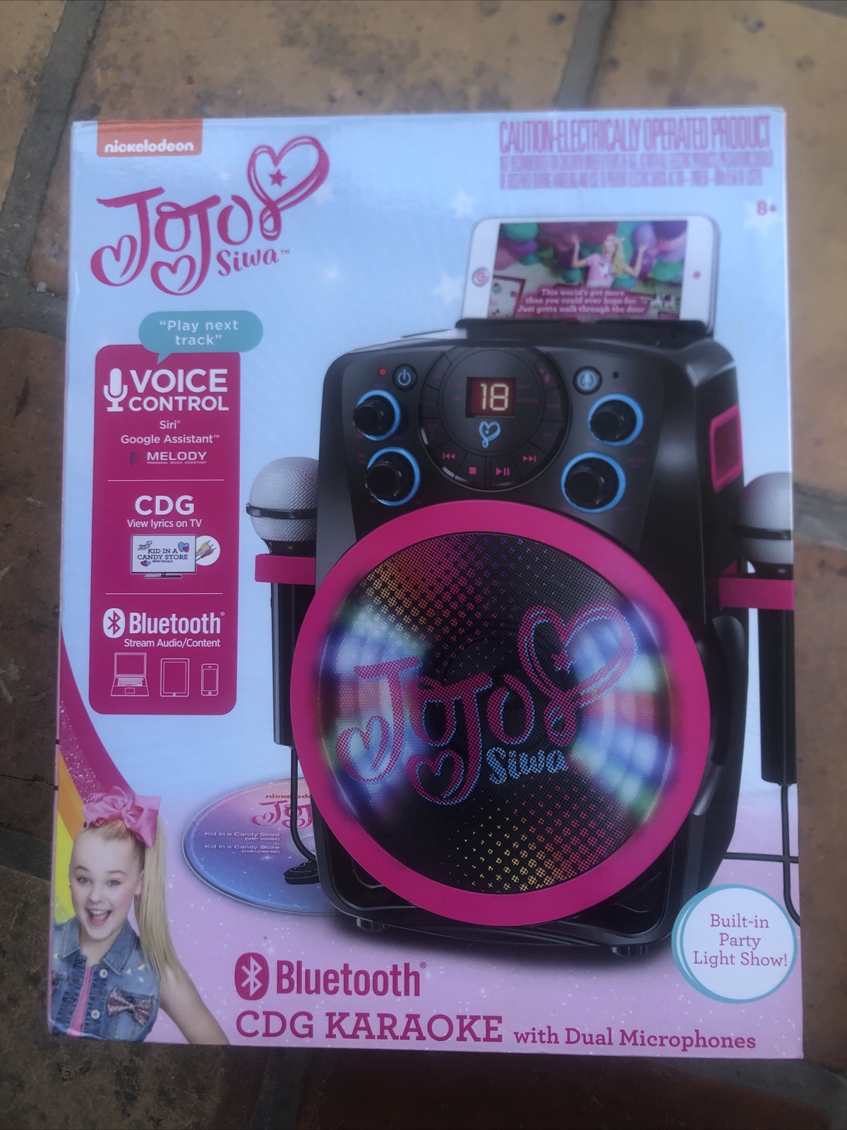 Jojo Siwa CDG bluetooth Karaoke Voice Control Lights Echo Nickelodeon ekids