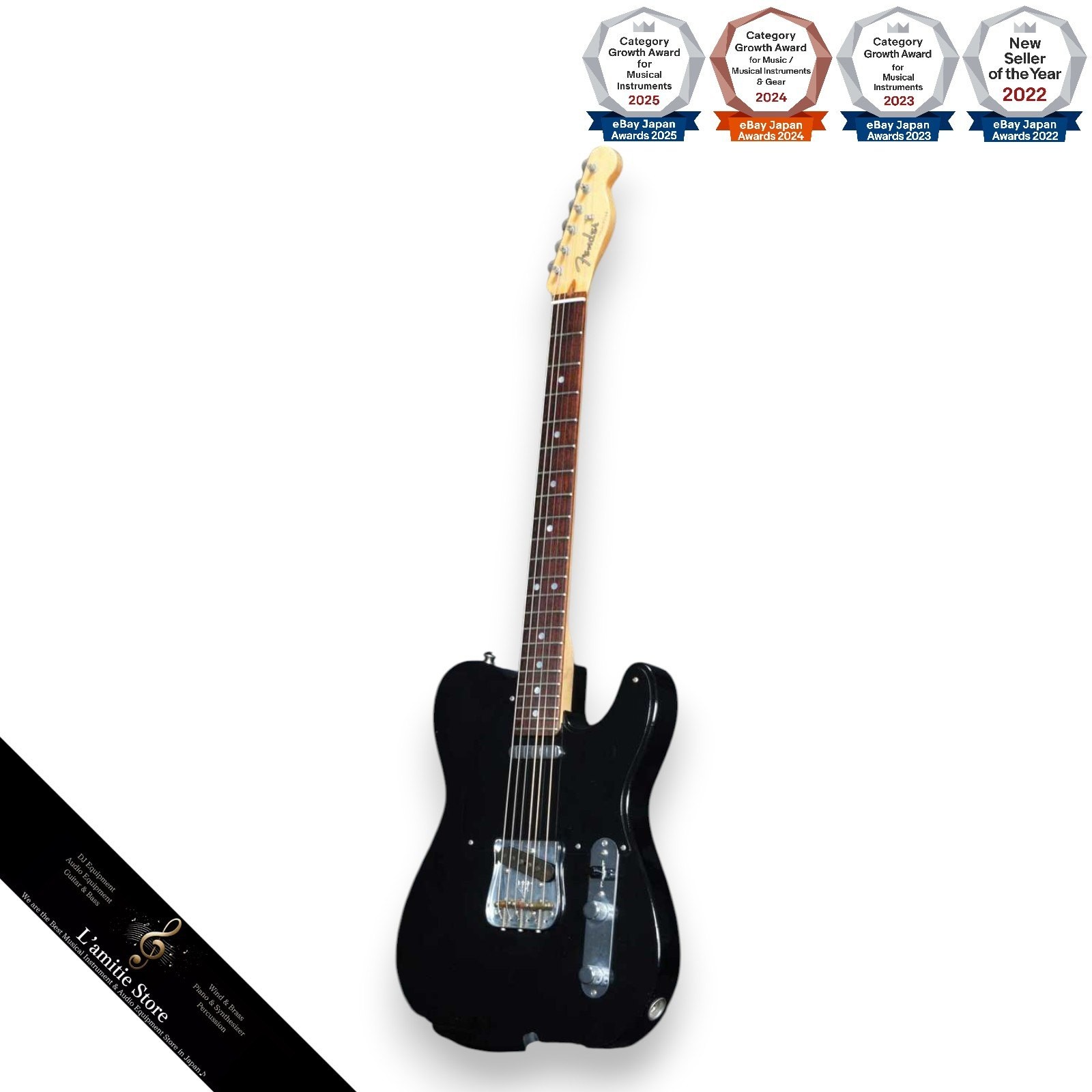 Fender Custom Shop Telecaster Pro Closet Classic Black 2014 Light Ash Body