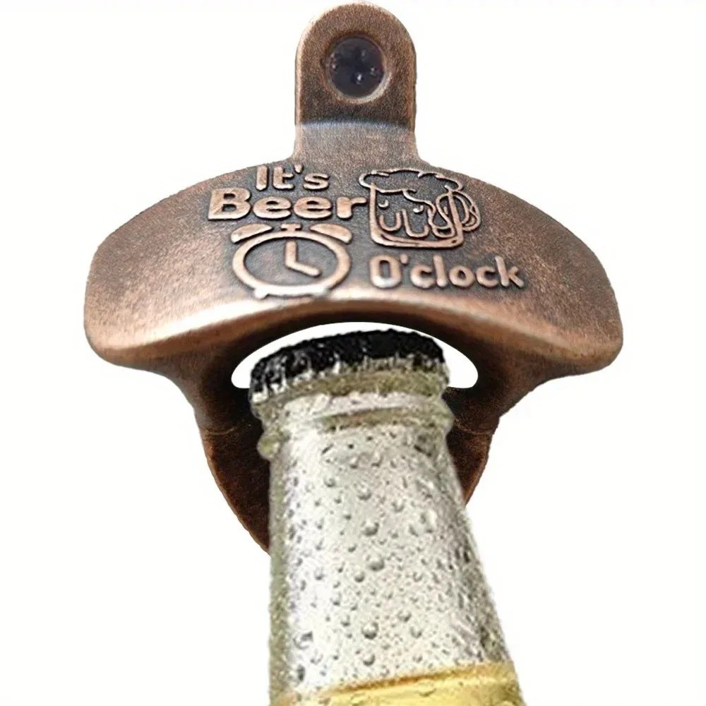 Can Opener Antique Bronze Wall Mounted  Bottle, Soda Opener Bar Accessories