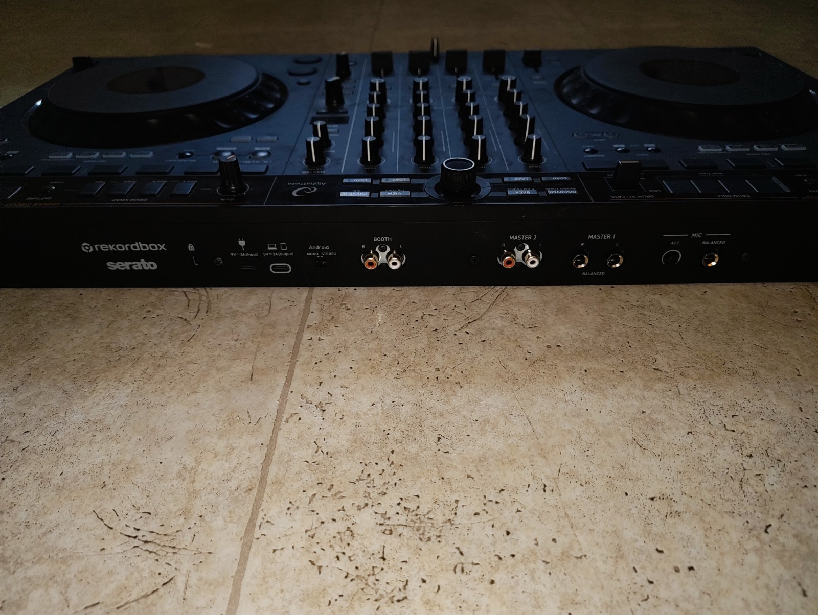 AlphaTheta DDJ-GRV6 2-Deck 4-Channel DJ Controller w/ Mixer, Beat FX, Black