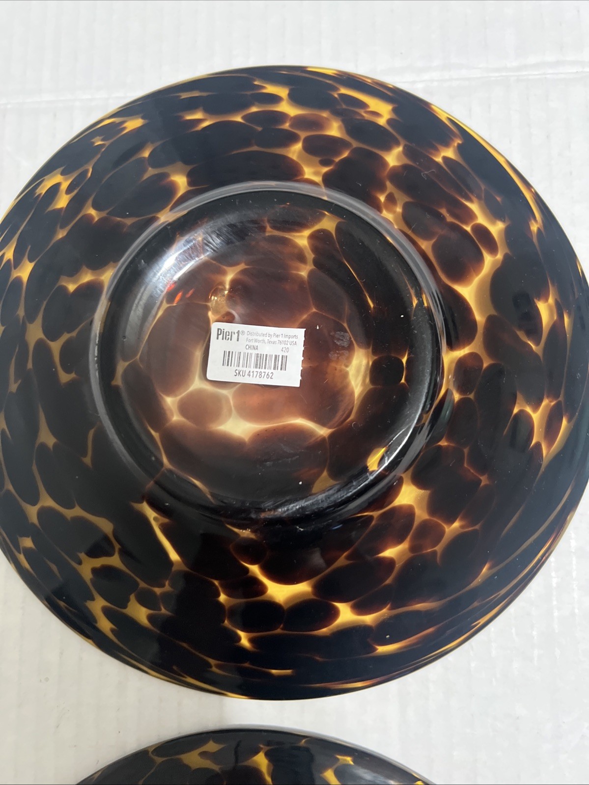 Pier 1 Imports Set 4 Tortoise Print Plates