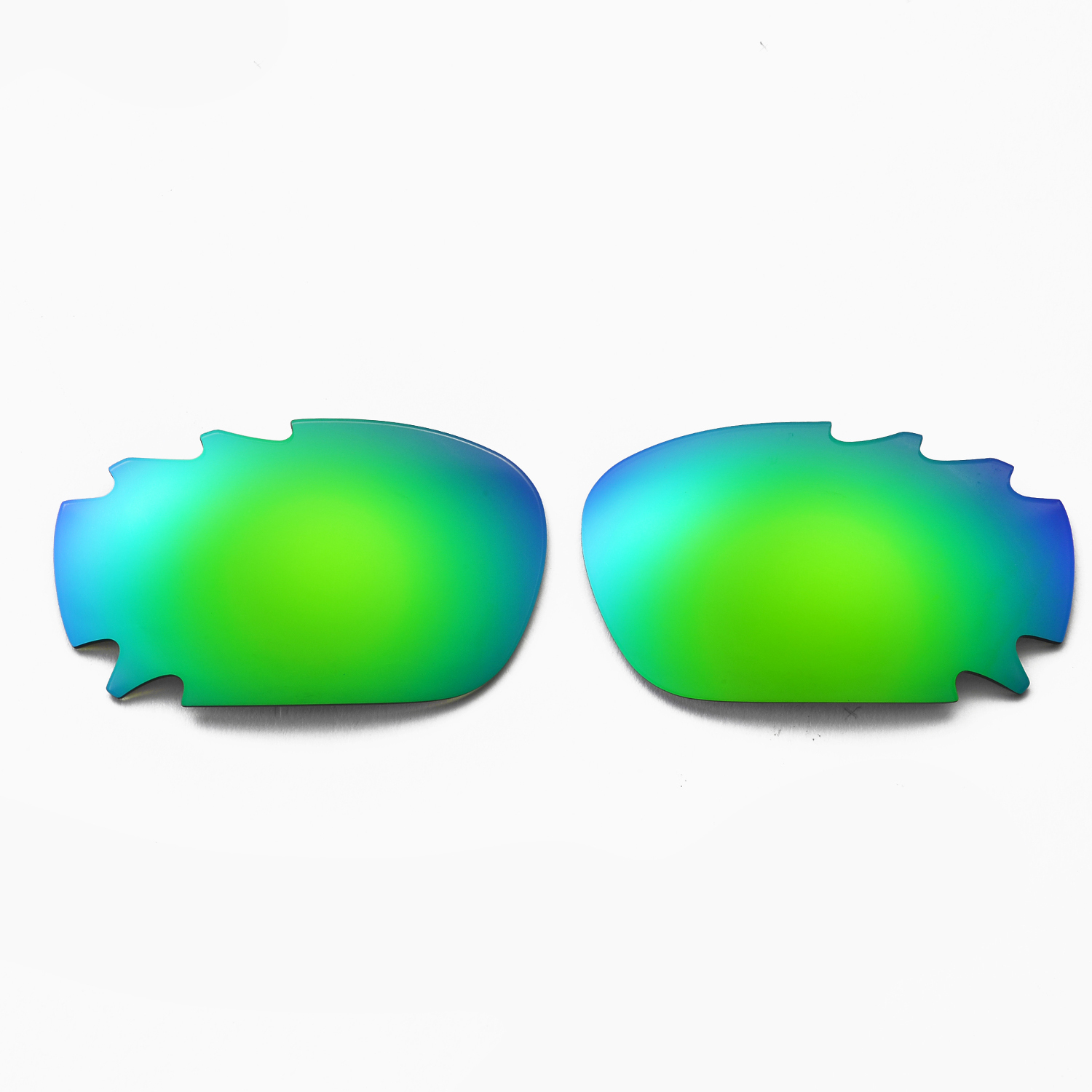 Walleva Emerald Vented Polarized Replacement Lenses For Oakley Racing Jacket