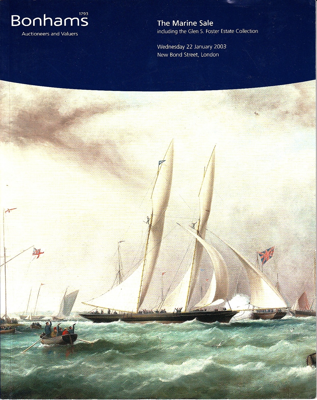 Bonhams The Marine Sale January 22 2003 London Glen S Foster Estate Auction Cat