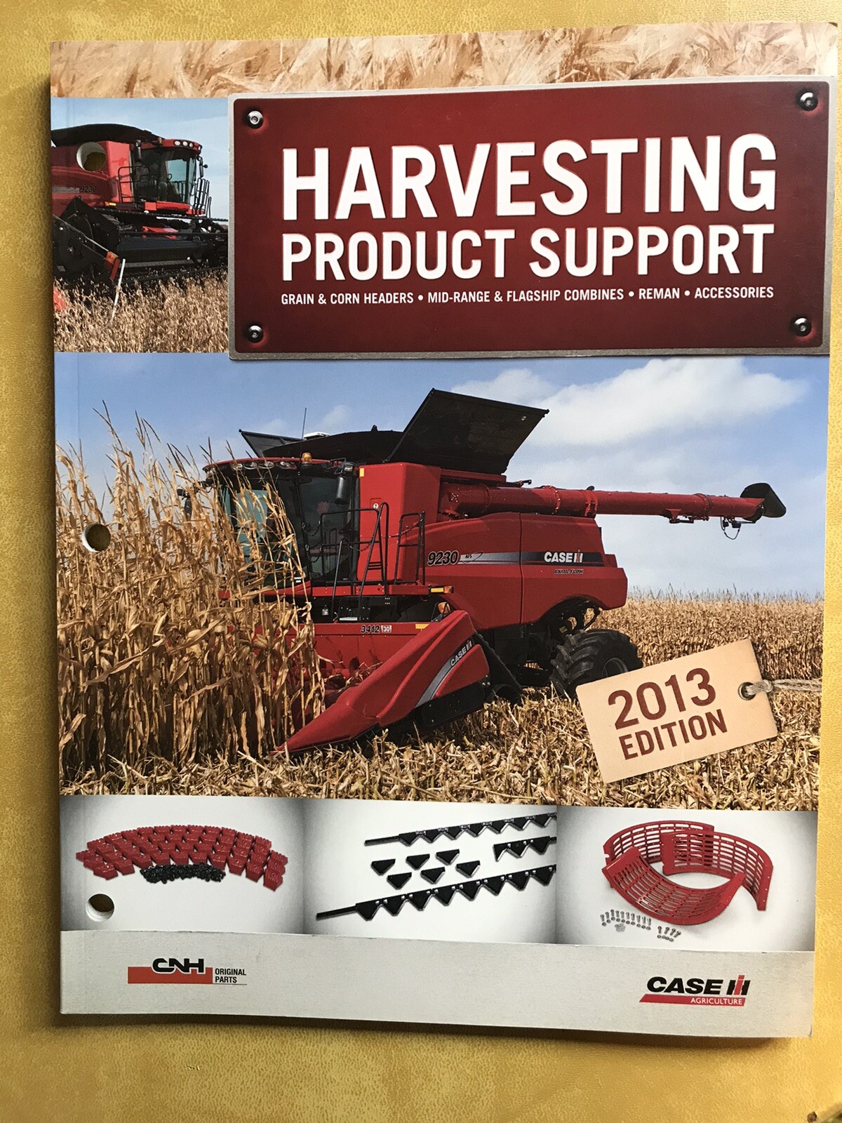 Book, Case-IH 2013 edition of AXIAL-FLOW combine product support kits new 146 pg