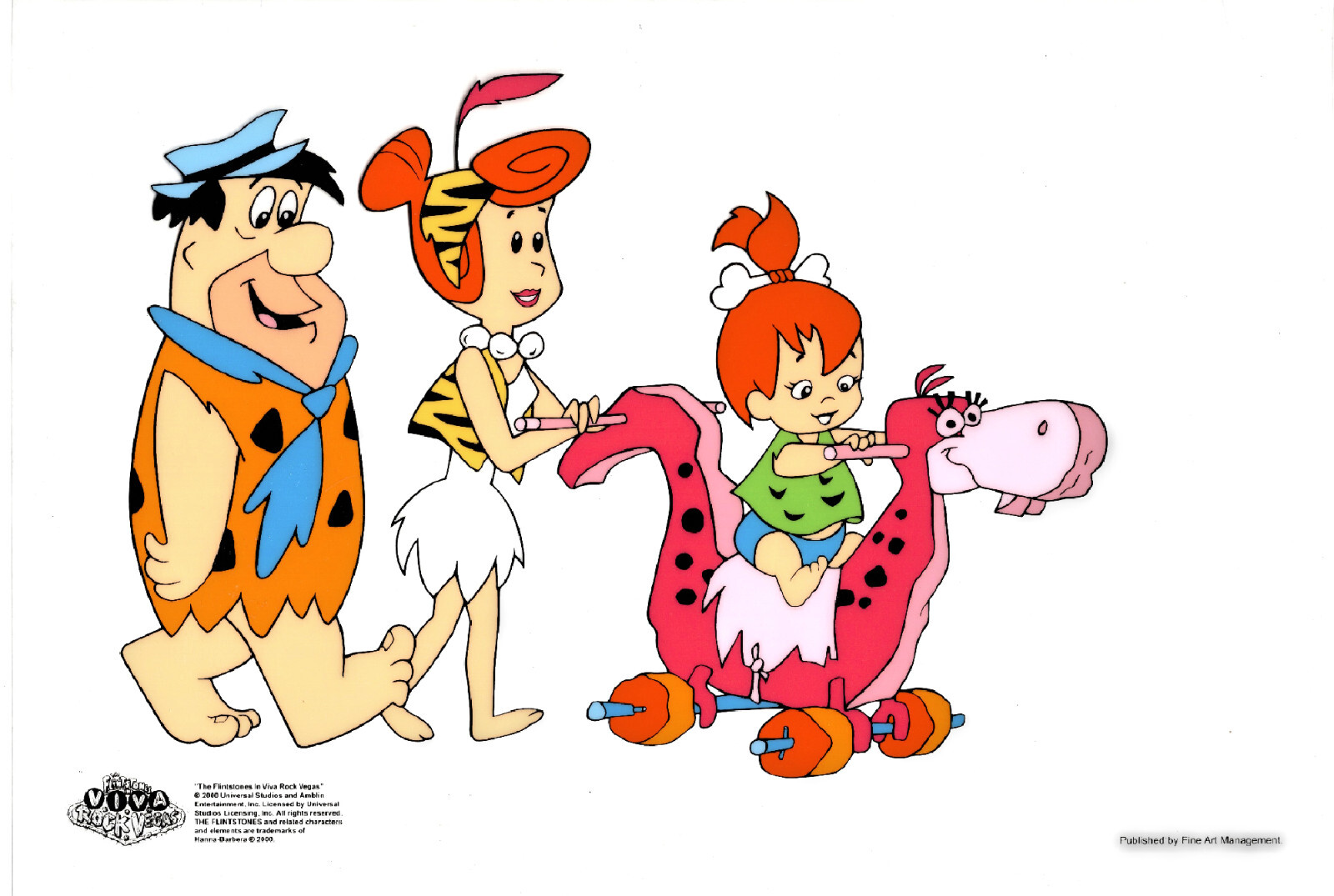 2000 Flintstones Strolling With Pebbles, Viva Rock Vegas, Sericel, Universal