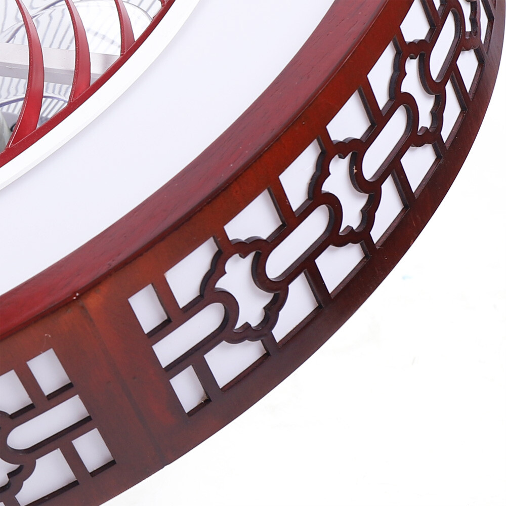 22in Red Ceiling Fan w/Light Remote Control 3-Color Lighting Modes 110V 64W NEW