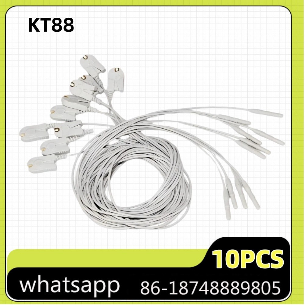 Hot sale 10 pcs of EEG Cable for CONTEC EEG machine KT88,KT88 2400,KT88 3200,EEG