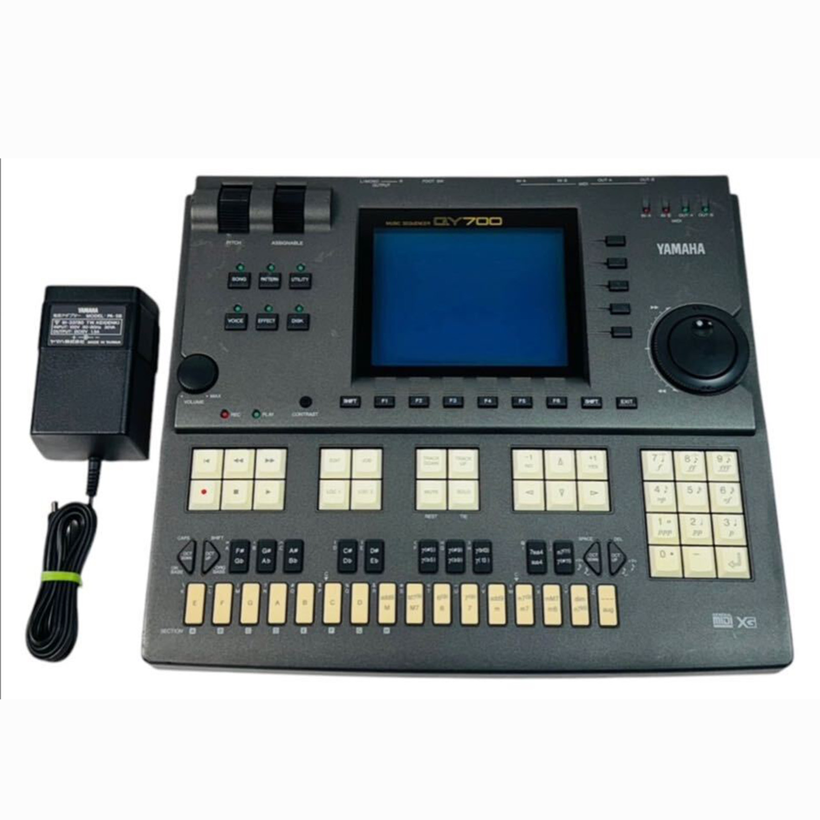 Yamaha QY700 Music Sequencer MIDI Workstation Serviced Tested w/ AC Adapter