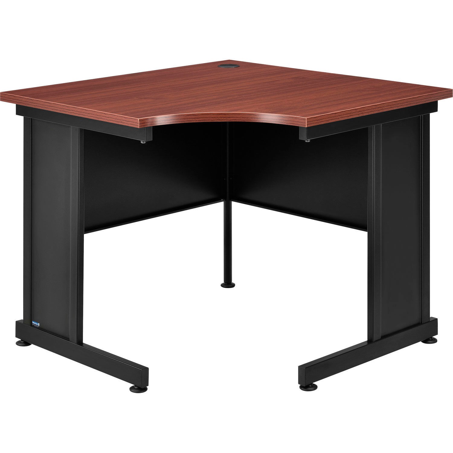Global Industrial 36"W Corner Desk - Mahogany