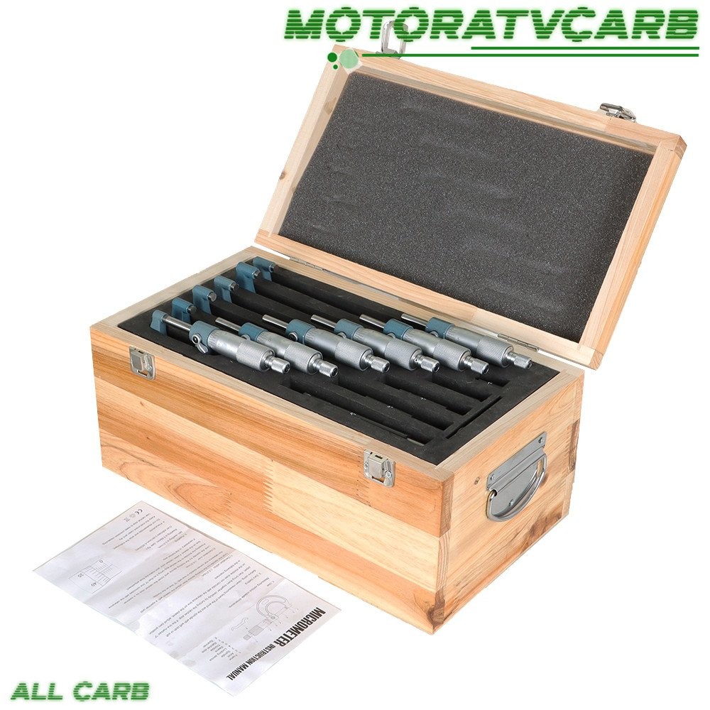 ALL-CARB Precision Outside Micrometer 0-6" 0.0001" Carbide Standards Set 6 Pcs